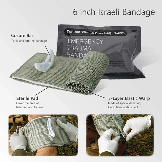 Bleeding Control Trauma Kit with CAT Tourniquet,Israeli Bandage,Emergency  Blanket,Trauma Shears,Cohesive Bandage travel