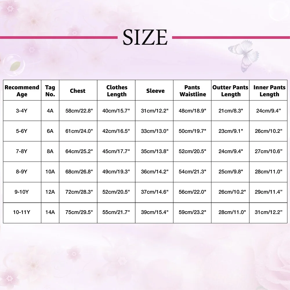 Girls' Long Sleeve Swimsuit UV 50+ Sun Protection Tankini Set Zipper Kids Surfing Bathing Children