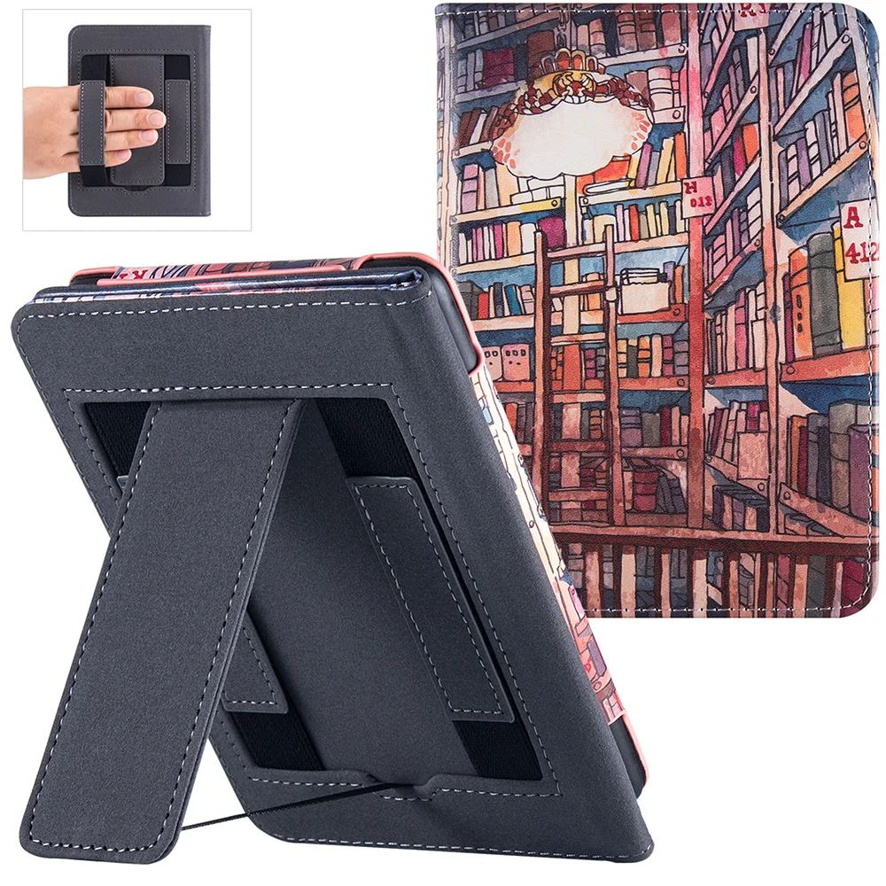 Capa de Luva Inteligente de Couro pu para Kindle Stand Case para Paperwhite Signature Edition 6.8 in 11ª Geração 2023