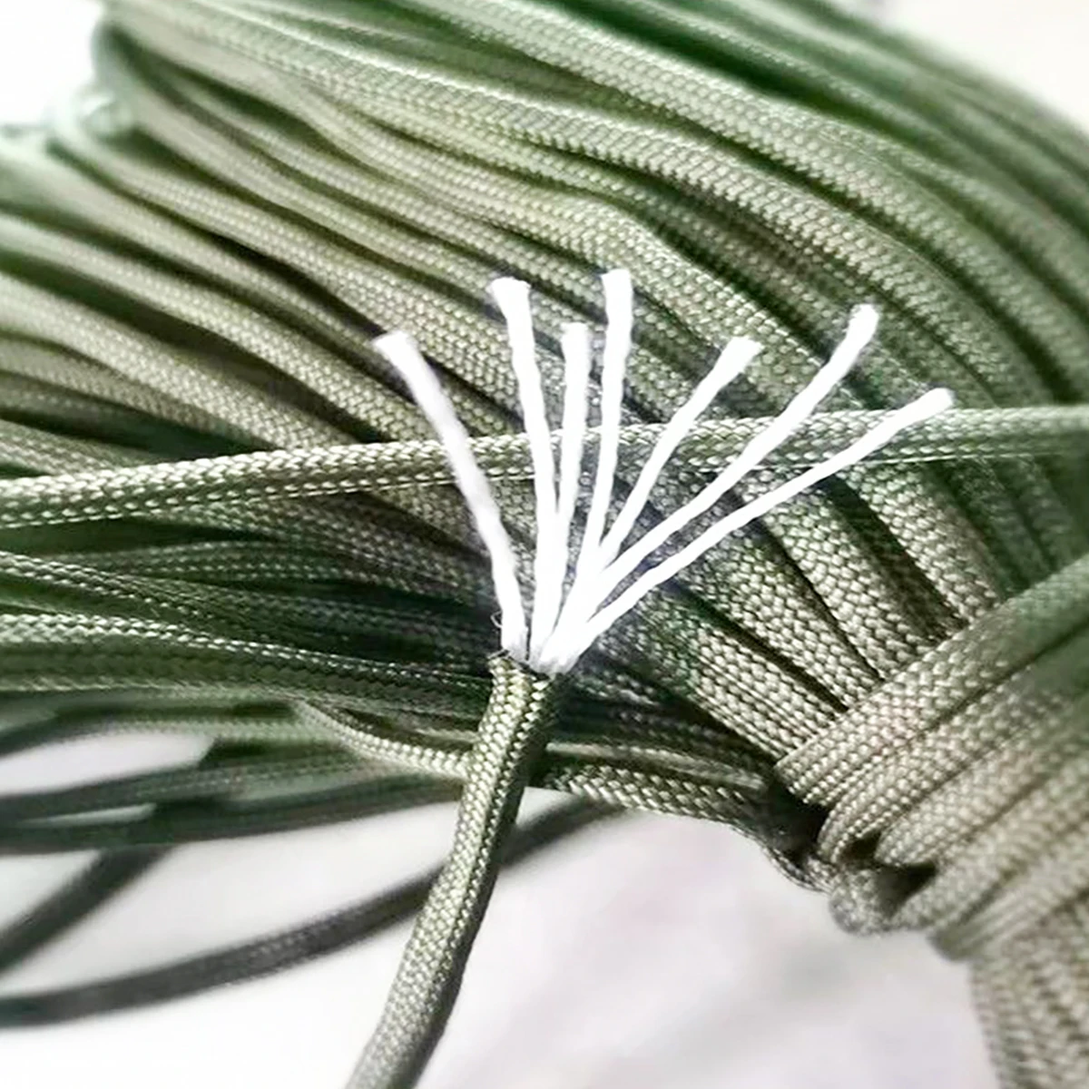 Nylon cord nylon rope 5-30M Handmade 4mm Thick Braided 7 Strand Nylon Cord Lanyards Strong and Durable Line For Outdoor Rope Making Bracelet Keychain