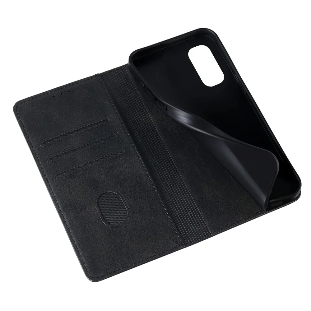 Leather Magnetic Wallet Case with Stand - Flip Cover