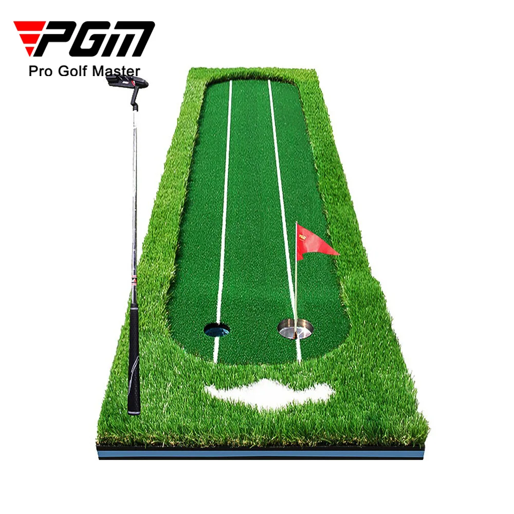 

PGM Portable 3m Indoor Golf Putting Green Swing Trainer Set Putter Fairway Lawn Golf Training Aids Office Home Mat GL009