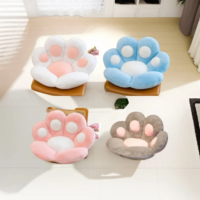 70x60cm Niedliche Katzenpfoten-Matte Plüschtiere Weiche Stoffpuppe Kawaii Tier Anime Figur Kissen Raumdekoration Partyzubehör Geschenke