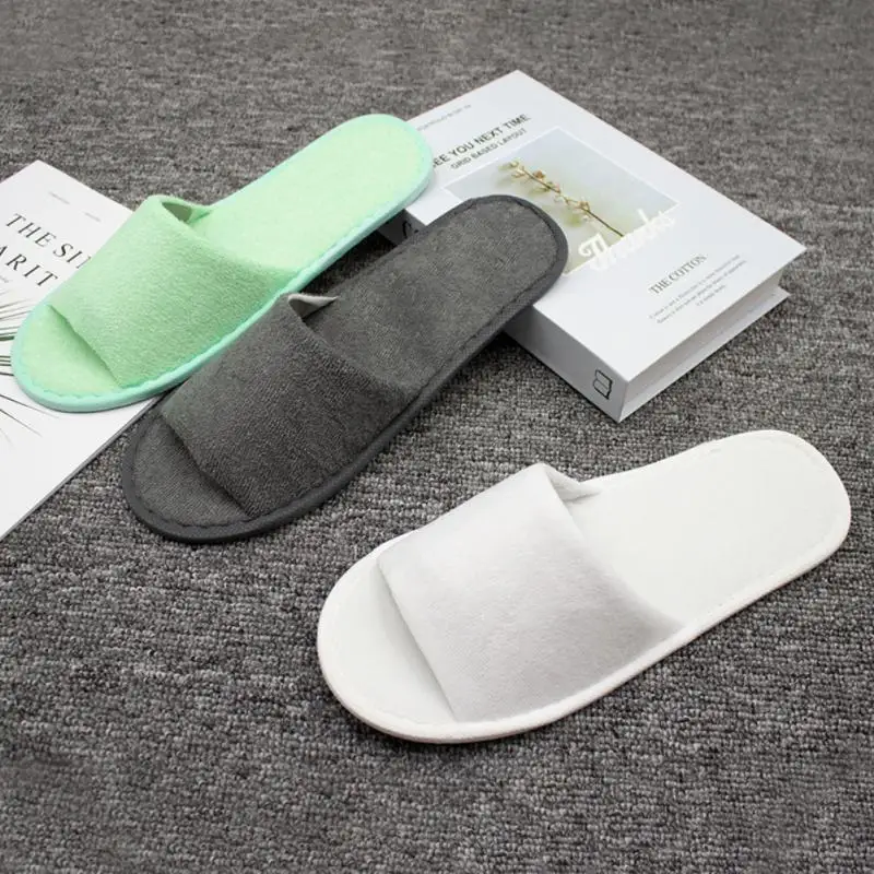 Slippers Unisex Non-Slip Thick Comfortable Slippers Home Travel Outdoor Portable Thin Bottom Half Pack