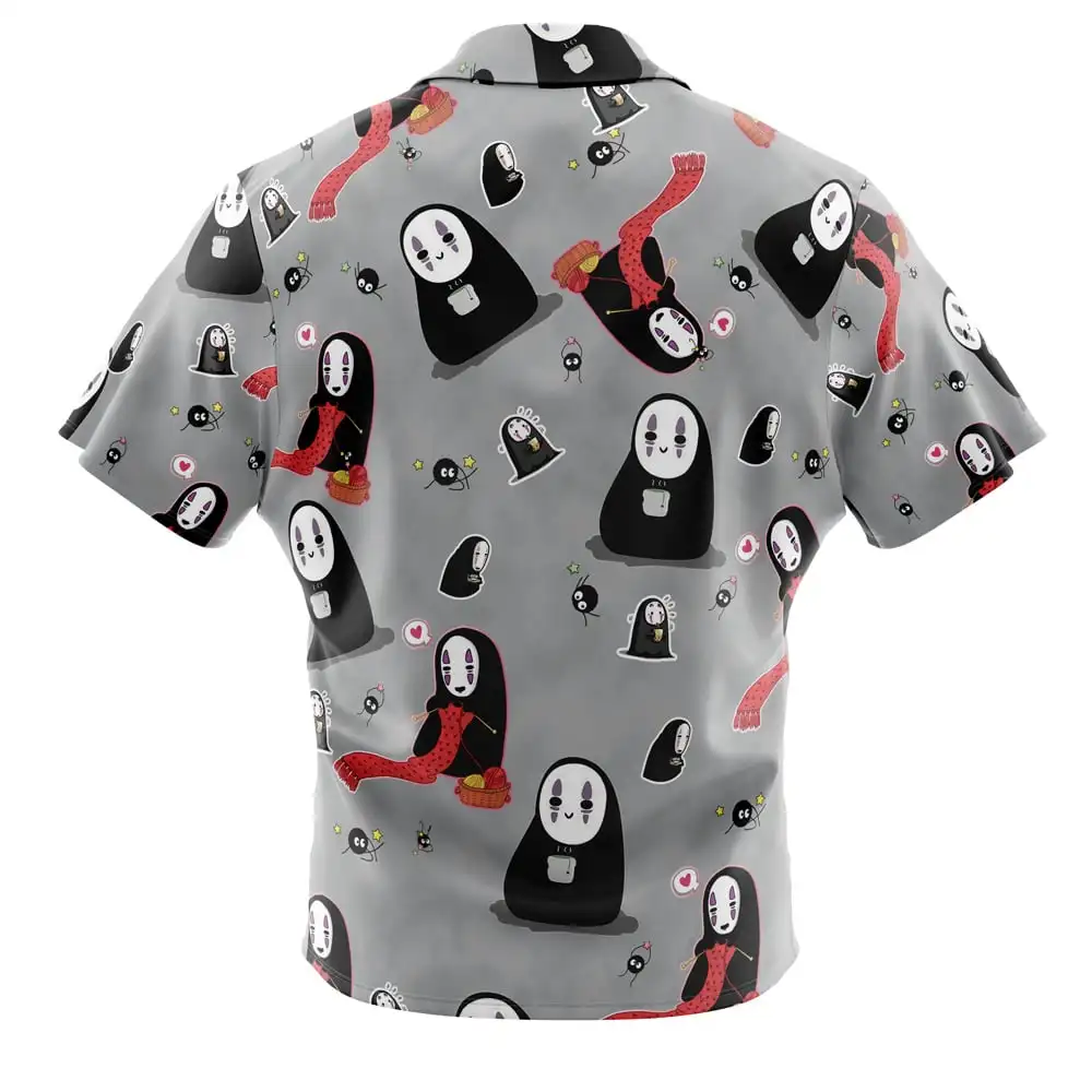 Chibi Strawhat Crew Pattern One PieceButton Up Hawaiian ShirtFashion Trend Breathable Loose Versatile Casual Sports Summer Men 4