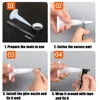 Stainless Steel Caulk Nozzle Applicator With Base Caulking Finisher Sealant Finishing   Bathroom Sink Nozzle Adhesive Pistol 5