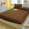 1 Simple Modern Leopard Print Printed Matte Fitted Sheet, Bedroom Printed Bed Cover, Bedding (Excluding Pillowcases) 1