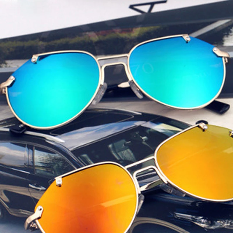 Designer Sunglasses kids Vintage Oculos 3 7Yrs Summer Coating Lens