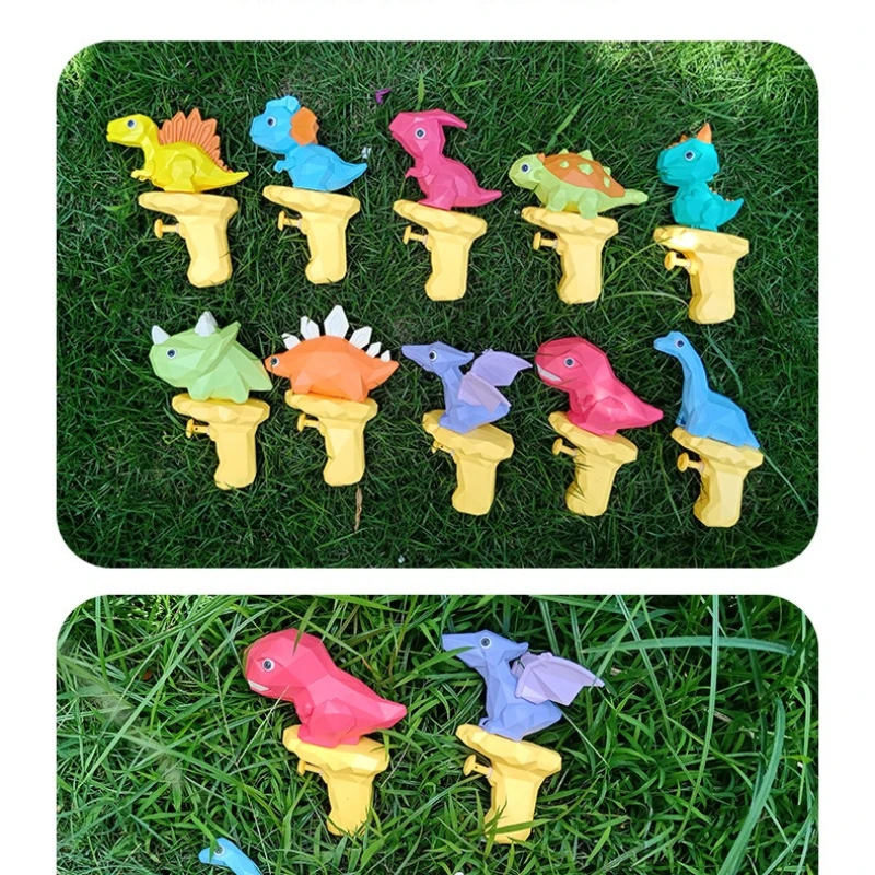 3Pcs Toddler Cute Dinosaur Pistol Summer Bath Toys Outdoor Party Water Games Swimming Pool Squirt Guns Birthday Gifts_voghion.com