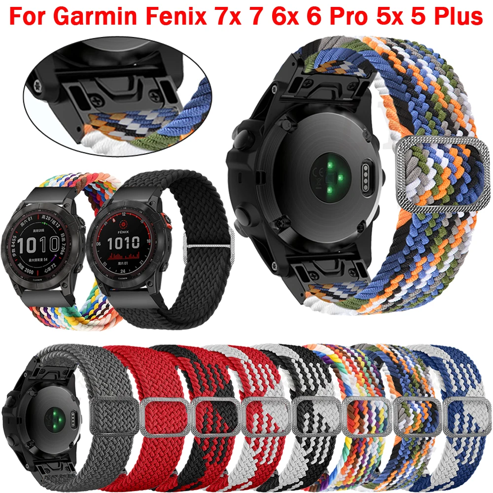 

Ремешок нейлоновый для наручных часов Garmin Fenix 6 6X Pro 5X 5 Plus 3HR Fenix 7X 7 Forerunner 935 MK2