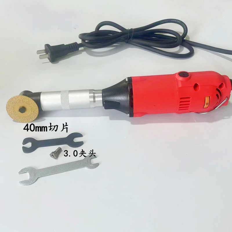 350W 90 Degree Bend right angle Jewelry Wood Electric Engraving Motor Grinder Mold Polishing Hanging Ceramic Tile Cleaning Tools 3