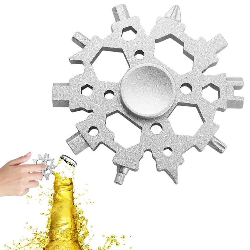 

Snowflake Tools Cool Gadgets Snowflake Screwdriver Pocket Tool Portable 23 In 1 Snowflake Multi Tool Multifunctional For