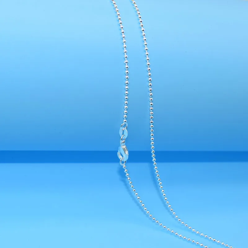 Elegant Silver-Plated Women's Ball Necklace