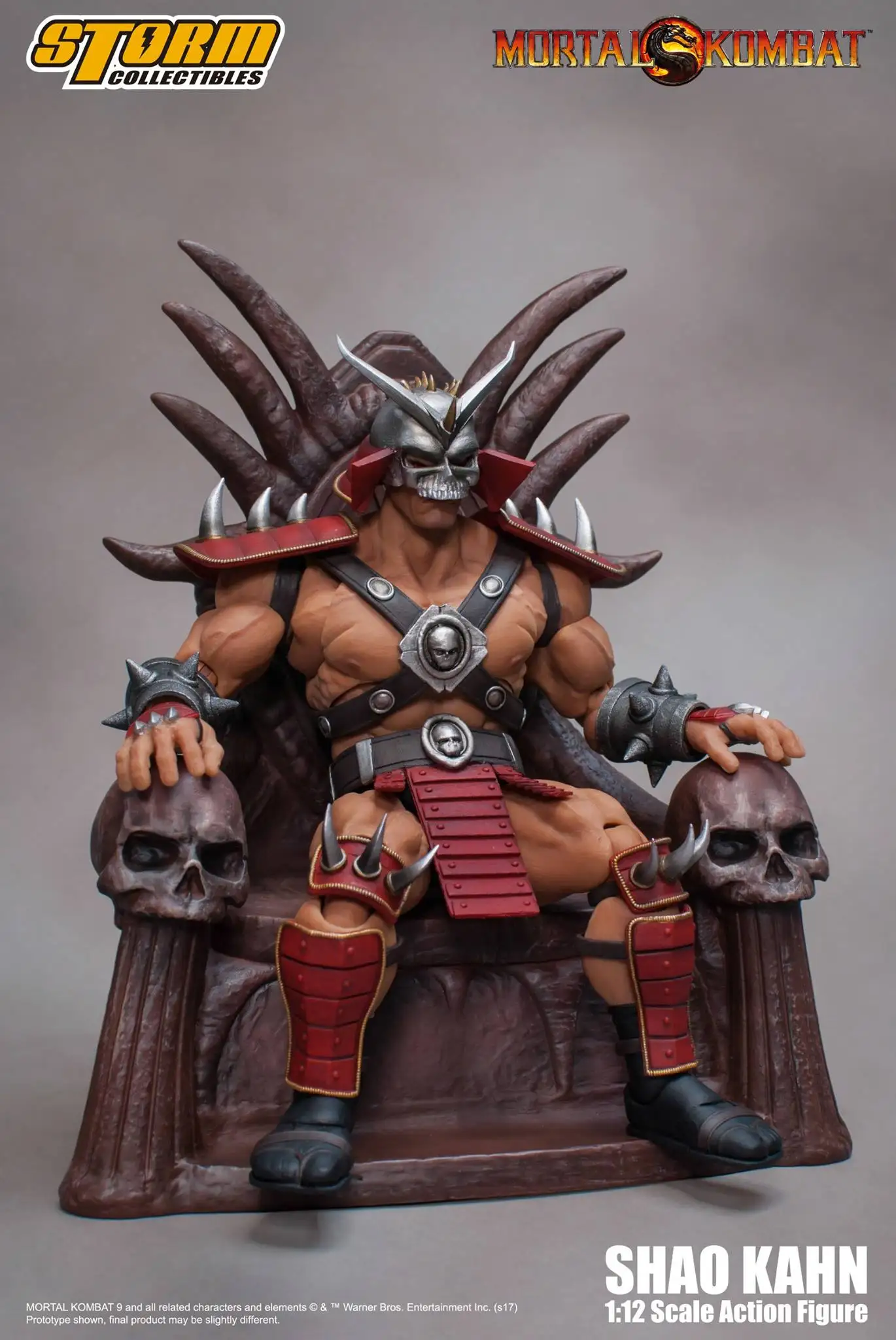 1/12 Storm Collectibles Mortal Kombat Shao Kahn Game Action Figure Movable  Joint Garage Kit Doll