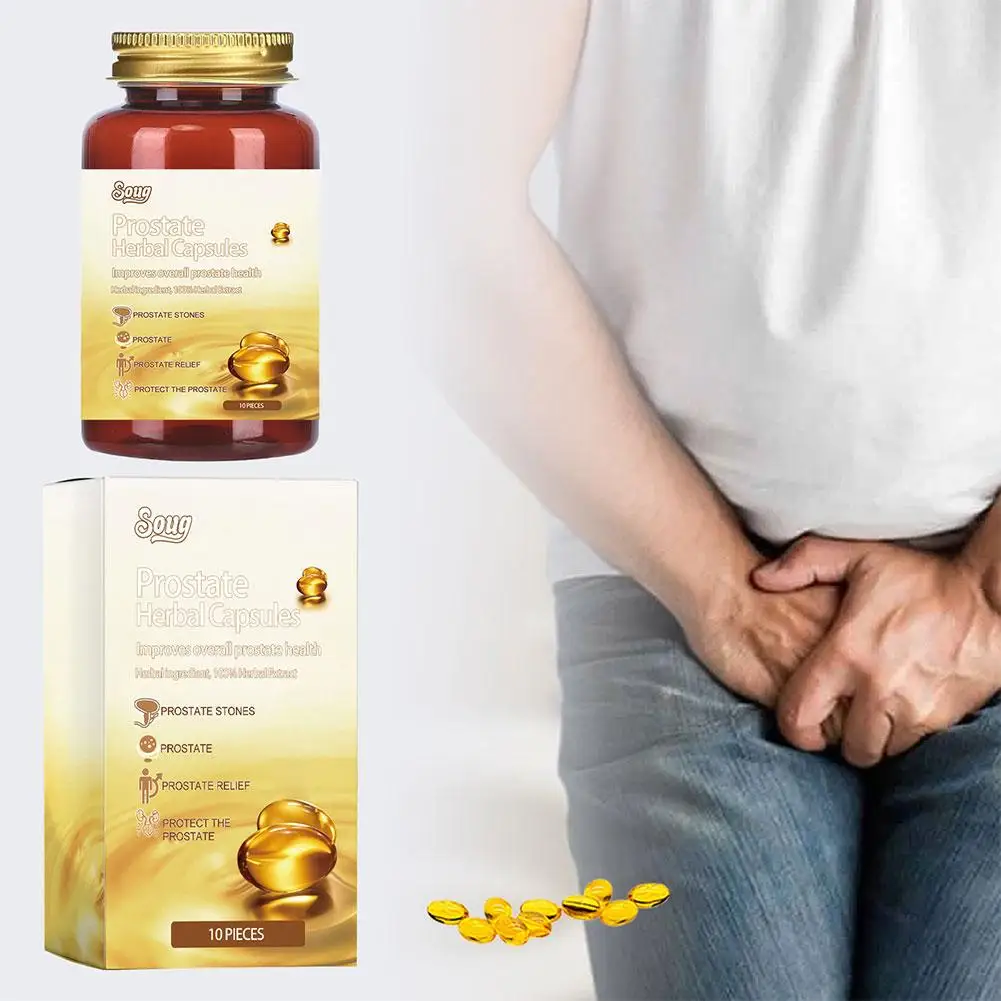 30pcs Prostate Natural Herbal Capsules Prostate Urgency Symptoms Remover Capsules For Men Soothing Body Health Care