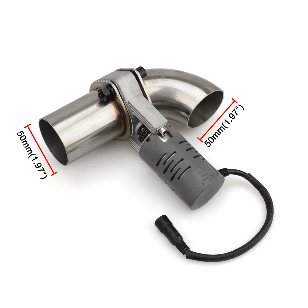 Exhaust Valve Muffler Cutout Kit Electric Exhaust Cutout Pipe Valve Set Automobile Wireless Remote Control System
