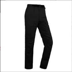 Women's Quick Dry Convertible Cargo Pants for Summer Hiking and Outdoor Activities (Women Black)