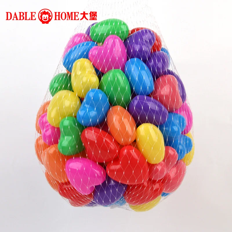 Ocean Ball PE Outdoor Sport Water Pool Inflatable Stress Air Toys for Children Kids Grasping Exercise Color Cognition 100pcs 2