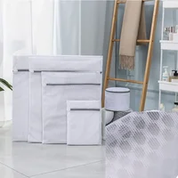 5Pcs Mesh Laundry Bags Durable Honeycomb Mesh Laundry Organizer Bags Reusable Washing Machines Bag 2
