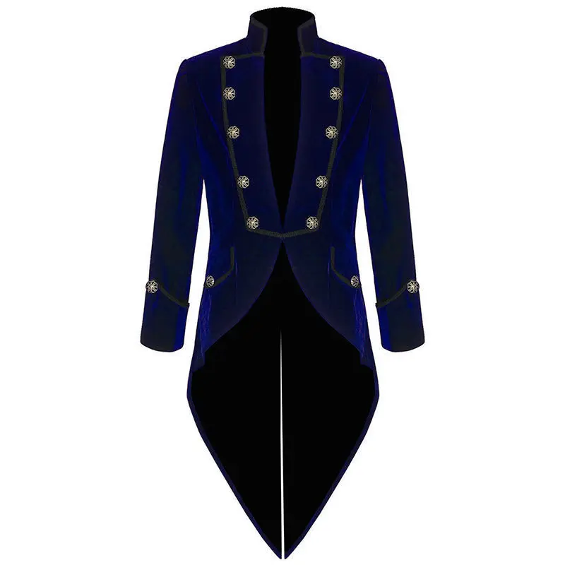 

Tailcoat Prom Host Stage Outfit Singer Chorus Dress Male Magician Swallowtail Piano Costume Wedding Clothing Wine Green Blue