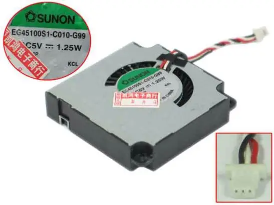 

SUNON EG45100S1-C010-G99 DC 5V 1,25 W 3-проводной Вентилятор охлаждения сервера