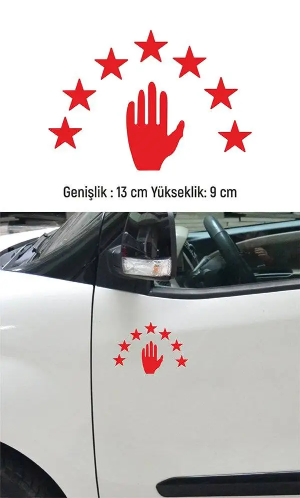 

Abkhaz is Flag Car Sticker Sticker Red 13 cm 4 Pcs