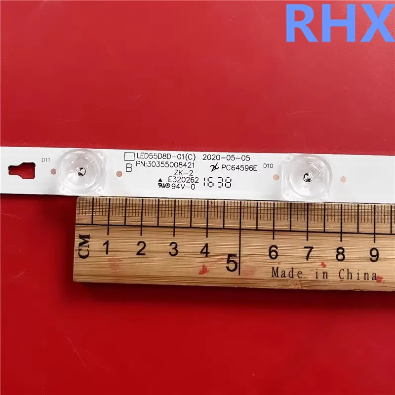 Tira de Luz Lcd para Fengxing F55y F55n Tira de Luz Led Led55d8c01 Led55d8d-01 c 3035500824155.5cm 8led 100 Novo - Image 2