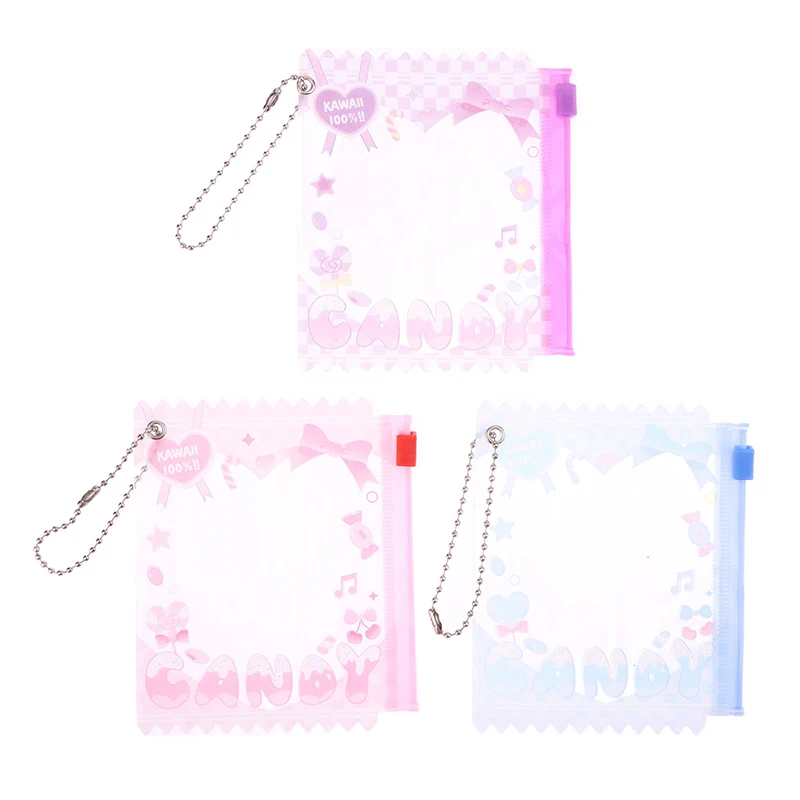 1PC Candy Bar Bag Cartoon Themed Badge Storage Case Pendant Protective Shell Card Doll Bag