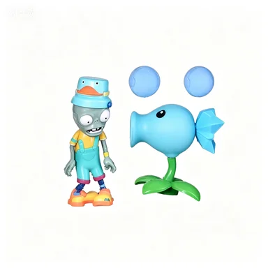 Plants vs. Zombies Electric Peashooter Toy - Fun Silicone Game Figure Collection