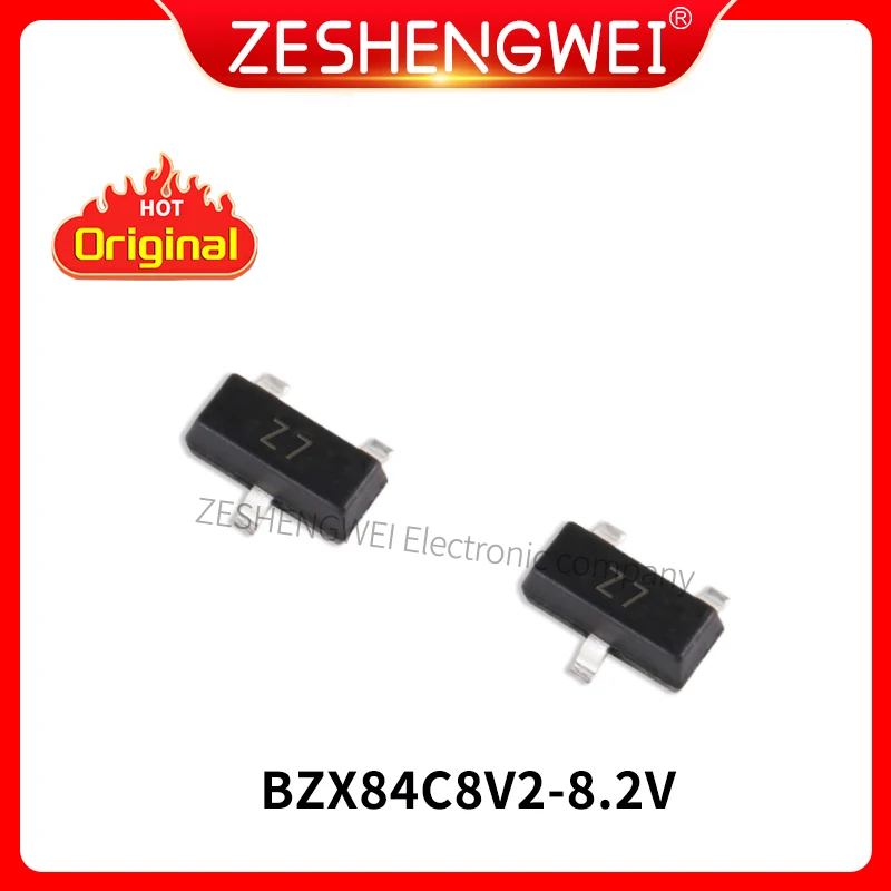 100 Pz Diodo Zener Bzx84-C8V2 Muslimy7 Sot-23 8 V2V Regolatore In Magazzino