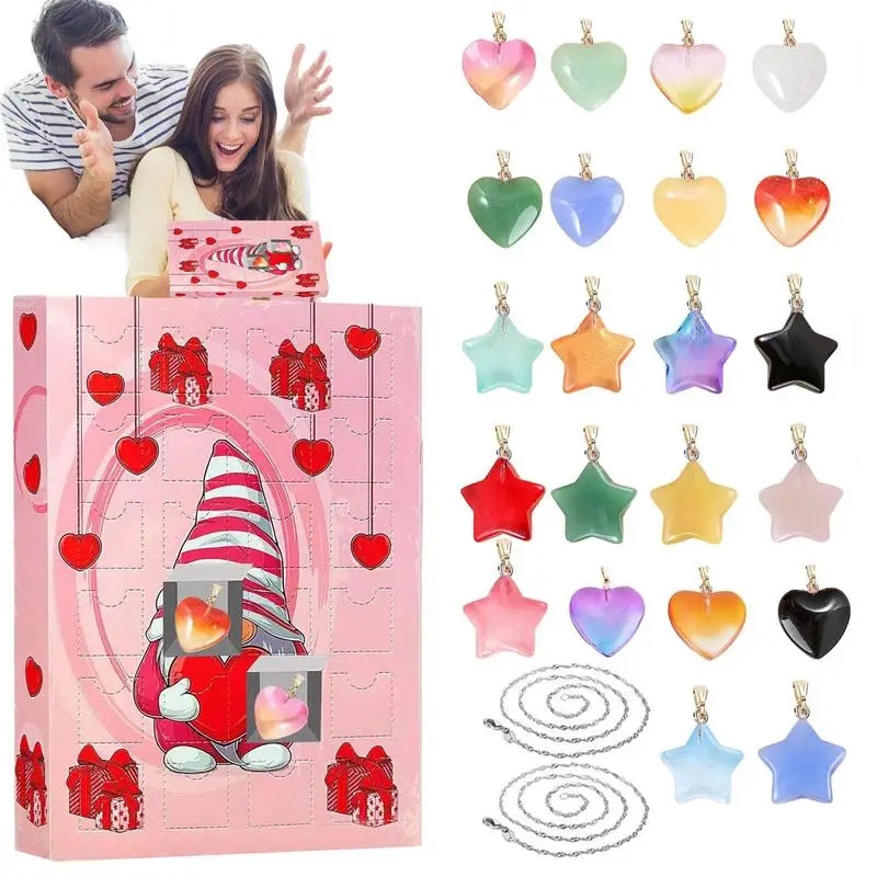 

Countdown Calendar Boxes Colorful Jewelry Gift Box Advent Calendar Various 24 Days Romantic Gifts for Wife Girlfriends Kids