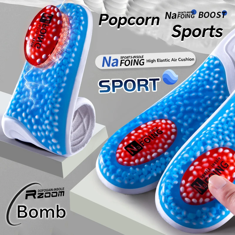 Sport Insoles 1Pair 4D Cloud Technology Soft High Elasticity PU Air Cushion for Men Women Feet Care Orthopedic Insole