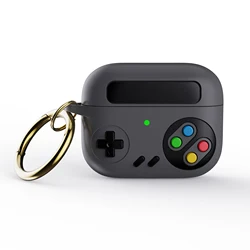 3D Silicone Game Console Shockproof Protective Earphone Case - Airpods Pro (Grey)