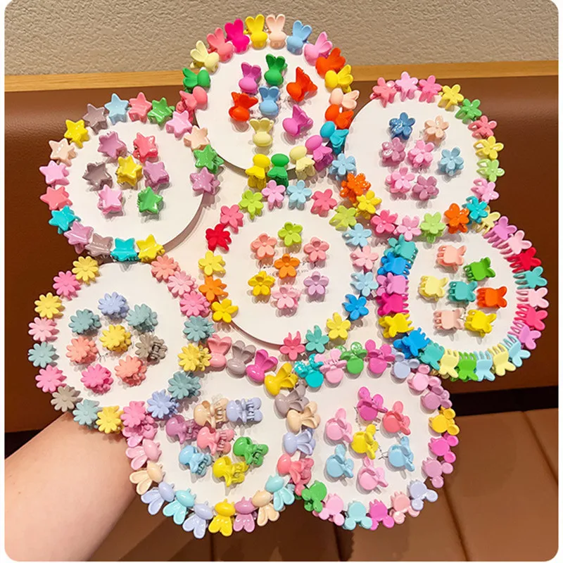 50 Teile/satz Nette Haar Krallen Kleine Größe Mini Haarnadel Haar Clips Für Mädchen Koreanische Seite Clip Pony Clip Frauen Süße Haar zubehör