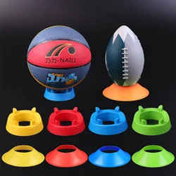 Football Training Obstacle Plate Marking Discs Ball Stand Display Holder Rack Rugby Soccer Volleyball Basketball Support Base