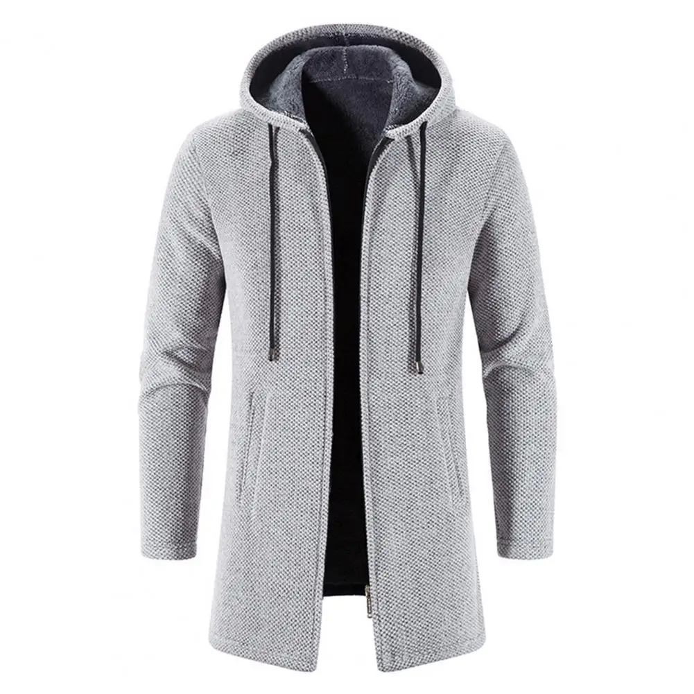 

Men's Sweaters Coat Autumn Winter New Hot Warm Zipper Medium Long Cardigan Sweaters Male Casual Knitwear Sweatercoat Men Clothes