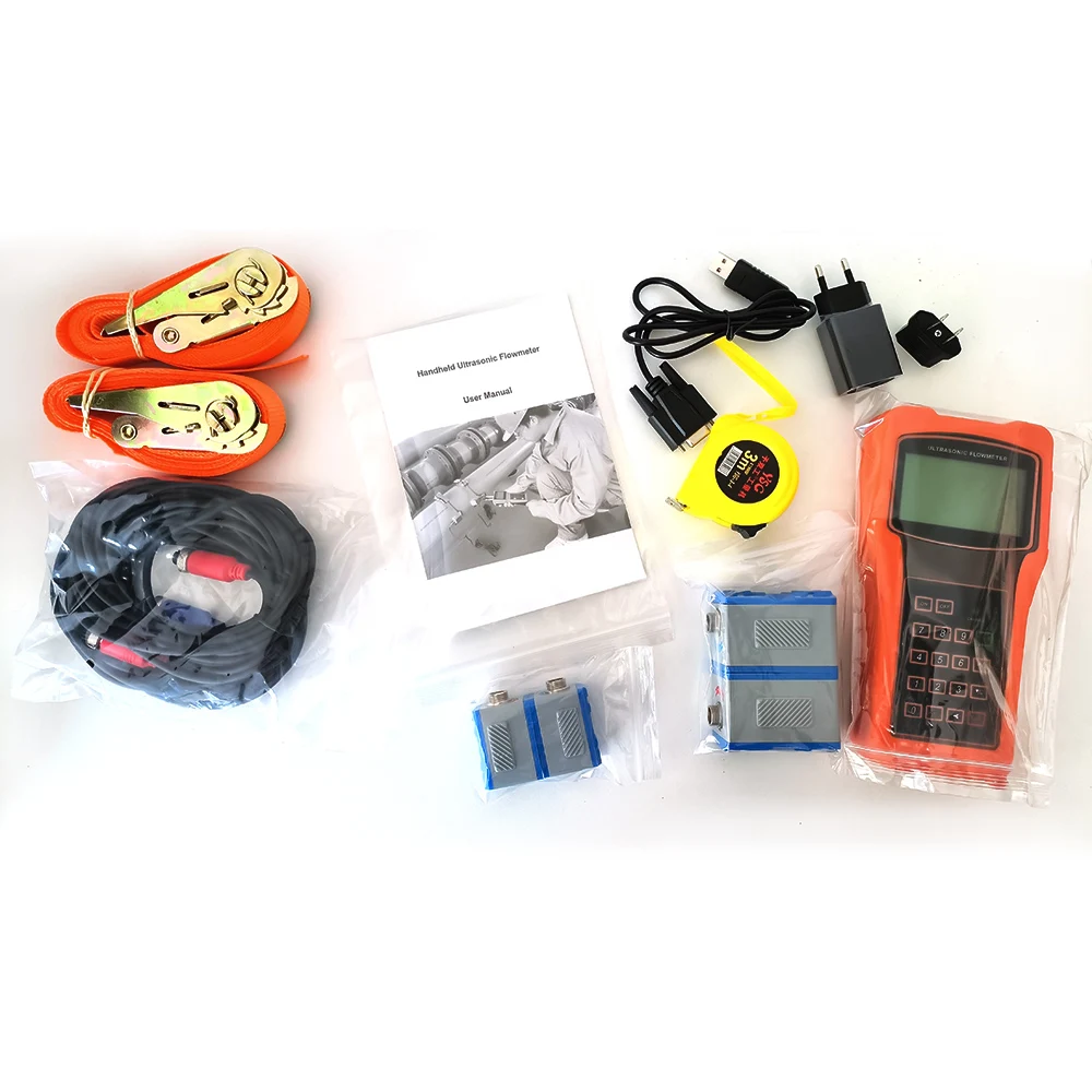 TUF-2000H TS-2 TM-1 TL-1 Handheld Digital Liquid Ultrasonic Flow Meter Water Flowmeter
