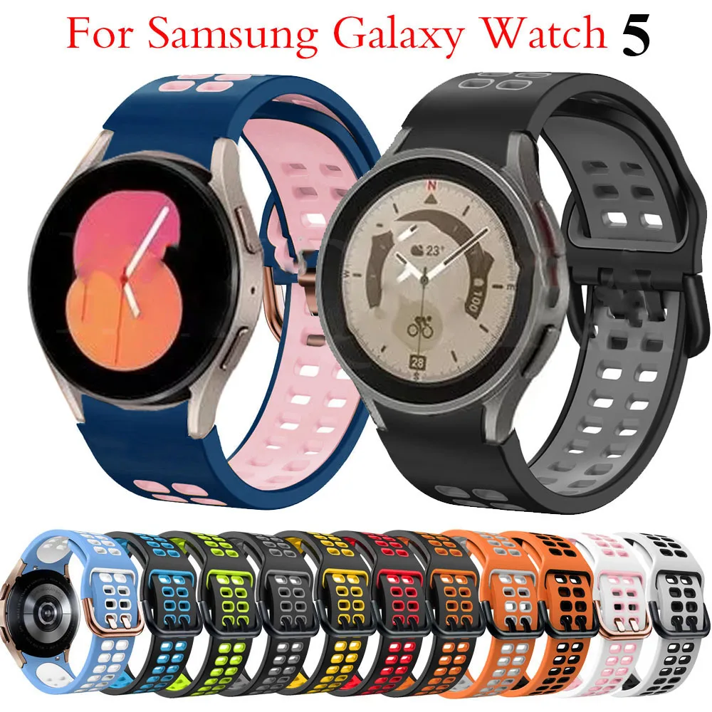 Cinturino In Silicone Caldo Per Samsung Galaxy Watch 5 40Mm 44Mm /Watch5 Pro 45Mm Cinturino Correa Bracciale Per Galaxy Watch 4 40Mm 44Mm Cinturino