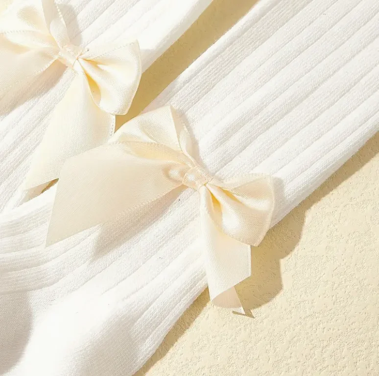 1Pcs Kids Tights Spring Autumn Princess Bowknot Girls Fashion Comfortable Breathable Cotton Pantyhose for Babies Stocking