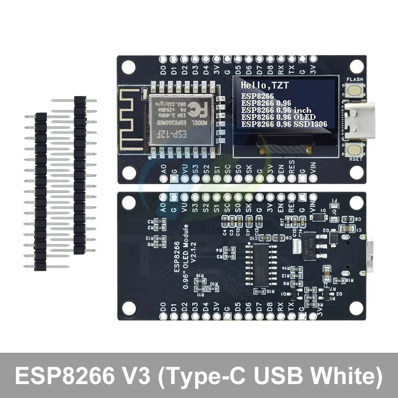 ตัวเลือกสินค้า บอร์ดพัฒนา ESP8266 พร้อมจอ OLED สำหรับ Arduino/Micropython