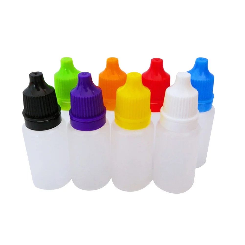 

8pcs 20ml Empty Plastic Squeezable Paint Bottless Eye Essential Oil Dropper Bottles Dropper Dropping Bottles (Random Color)