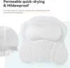 Bathtub Pillow for Tub, Bath Pillow for Neck & Back Support with Strong Suction Cups, Soft Spa Bath Pillow 3
