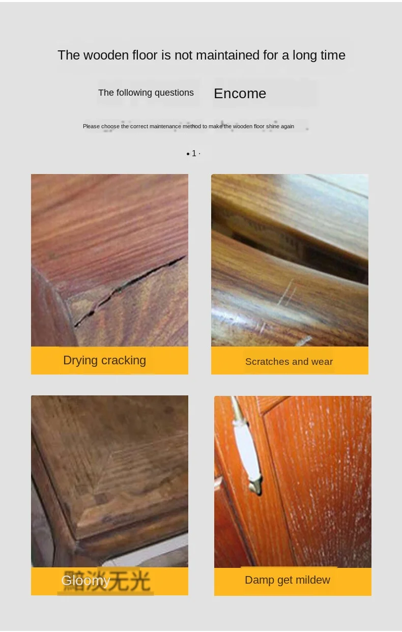 Description Picture 3 of itemNew Wood Seasoning Beeswax Household Furniture Polishing Beewax Waterproof Wood Wax Polish Wooden Floor Furniture Care Bee Wax