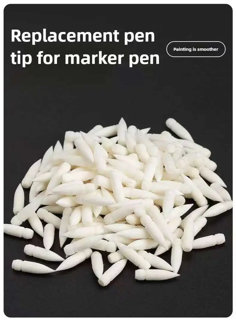 Acrylic Paint Markers 20-200pcs GuangNa Replacement Tips Soft Dual Tips DIY Kids Painting Art Stationery