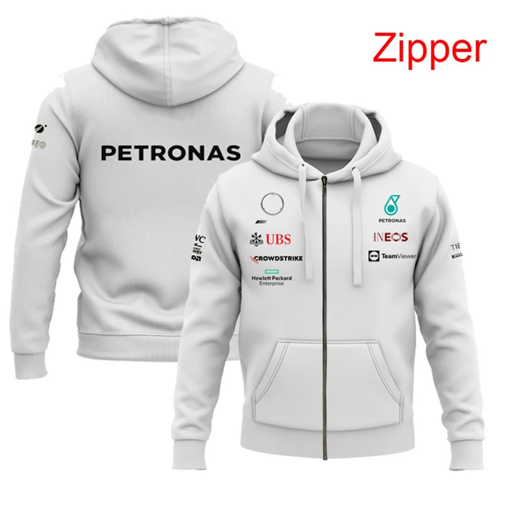 

F1 men's and women's hoodie zippered, Harajuku top, 3D printed street sweater, autumn, winter, new, 2023