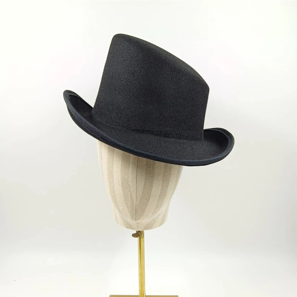 

Fedora hat slanted top men's gentleman's felt hat presidential hat magic hat total performance costumes