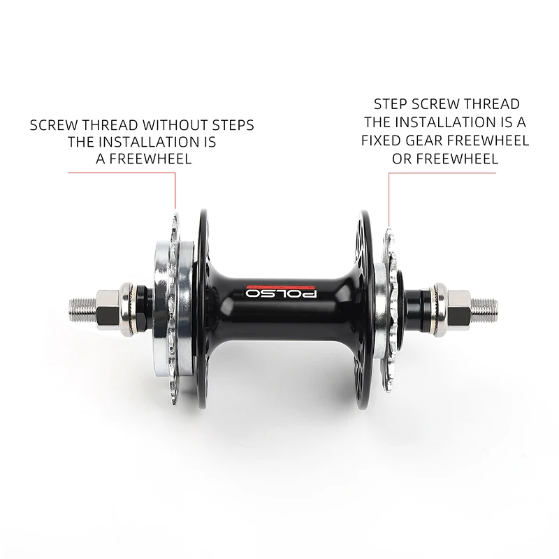 Hub Ruote Fixed Flip Flop Flip Flop Bike Hub POLSO Fixed Gear Bike
