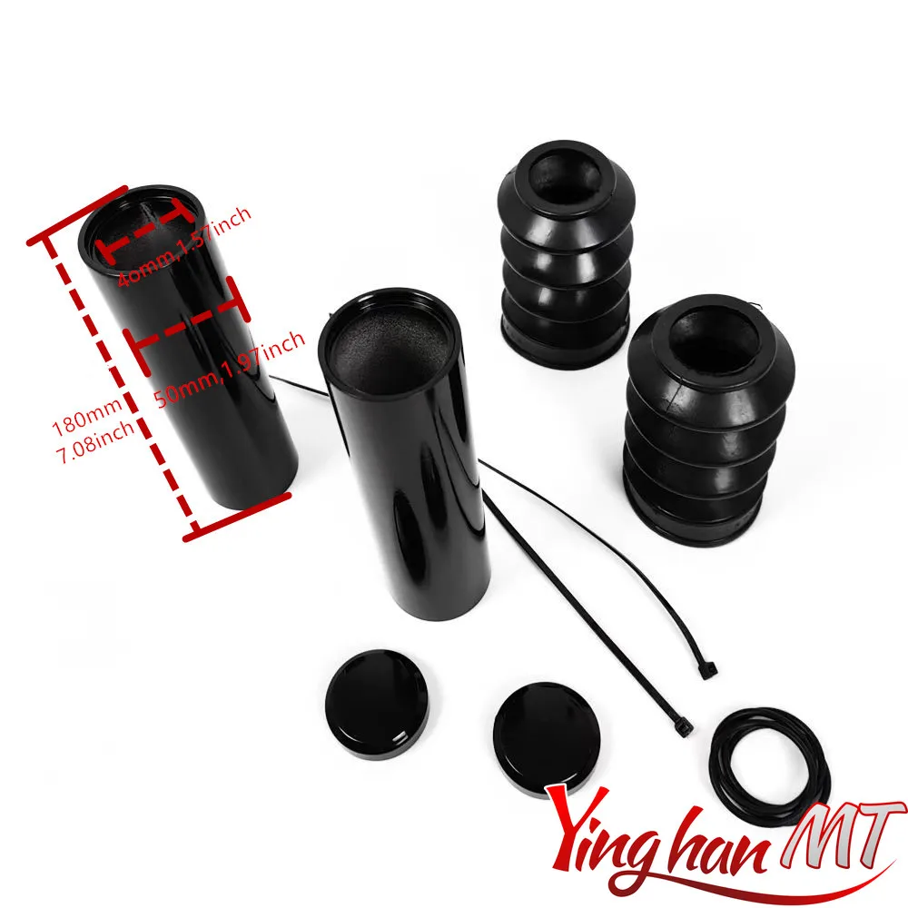 할리 스포스터 XL883 883 다리미 XL883N 슈퍼 로우 2001-2023 프론트 포크 커버, 각반 부츠 어퍼 포크 캡 세트