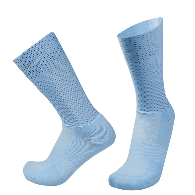 New Pro Team Aero Socks Anti Slip Silicone Cycling Socks Men Bicycle Sport Running Bike Socks Calcetines Ciclismo