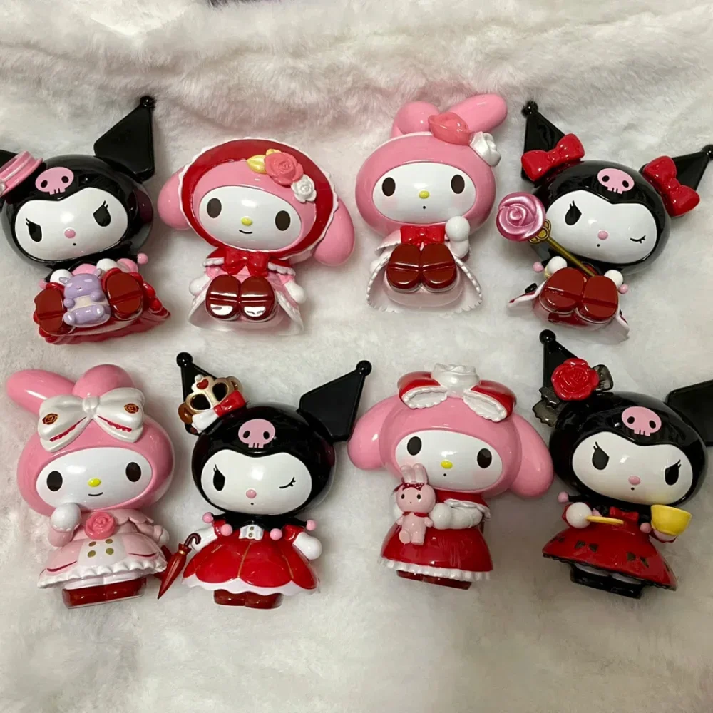 

Sanrio My Melody Kuromi Rose And Earl Blind Box Action Figure Collection Model Toy Desktop Decor Dolls Anime Figurine Toys Gifts